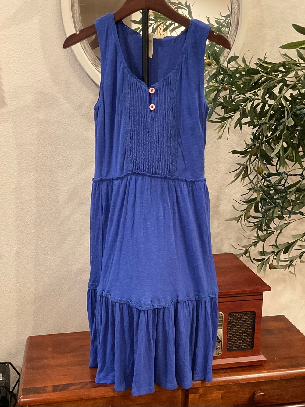 Matilda Jane Women’s Into the Blue Sleeveless Tank Midi Sundress